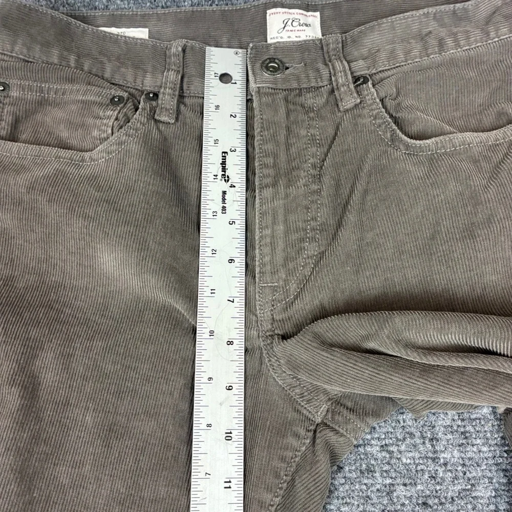 J. Crew 770 Straight Corduroy Pants Mens 30x32 Brown Fine Wale 5-Pocket Z94-2‎